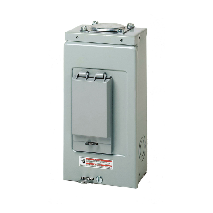 Eaton BR 70 Amp Outdoor 2 Space 4 Circuit Main Lug Loadcenter with Cover