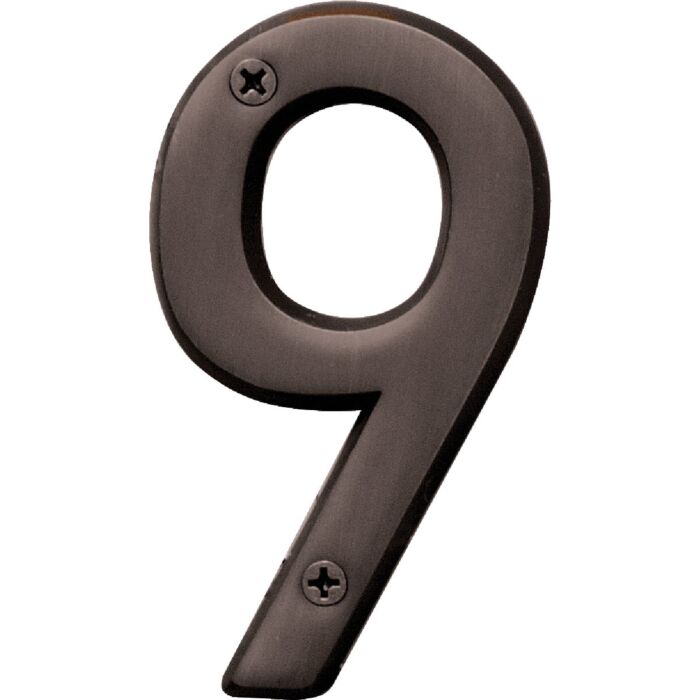 HY-KO Hy-Ko Prestige Series 4 In. Oil Rubbed Bronze House Number Nine