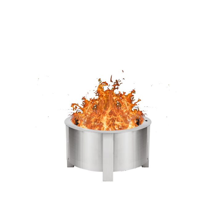 Breeo 23.5 in ID 26.62 in OD 304 SS SS Rim/Leg Smokeless Fire Pit