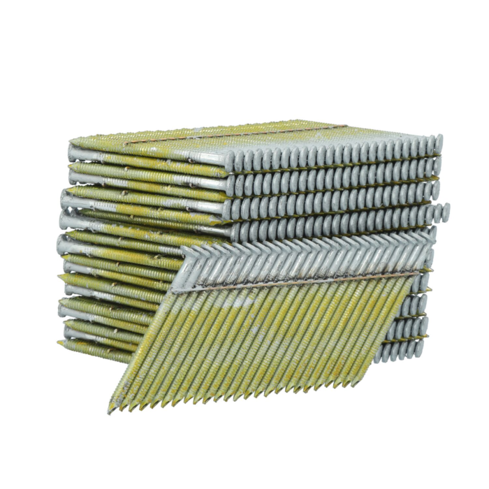 Bostitch Framing Nails, 28 Degree, Wire Weld, Galvanized, Ring Shank, 2-Inch X .113-Inch, 2000-Pack