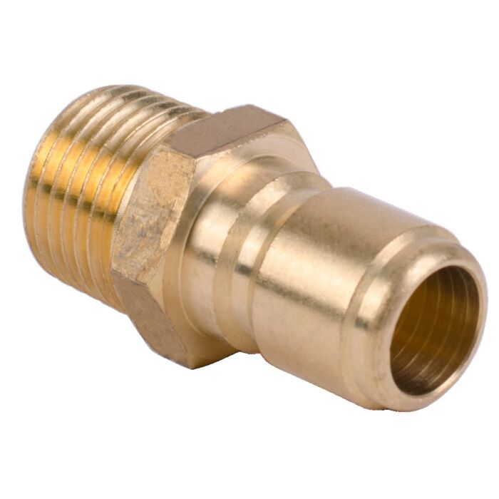 Foster 1/2" Quick Connect x 1/2" Male NPT Brass Plug