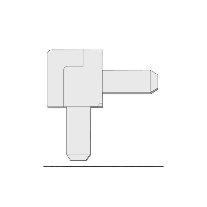 3/8" No Mitr Crnr Wht Flng Right