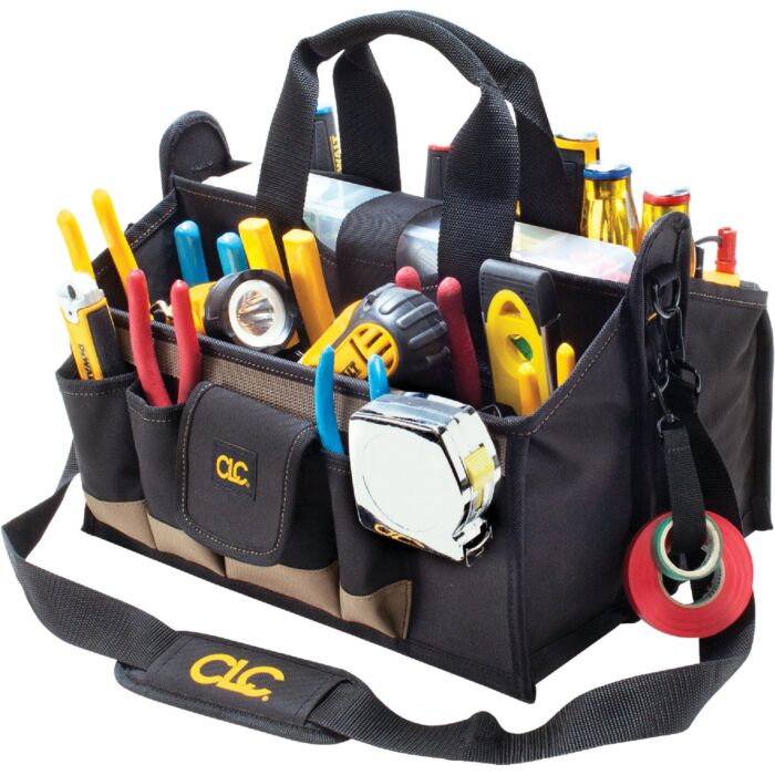 CLC 17 Pocket - 16" Center Tray Tool Bag
