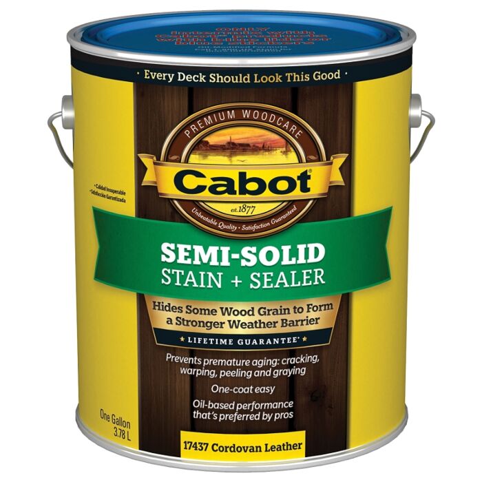 Cabot Semi-Solid Stain + Sealer (Cordovan Brown) 1 gal