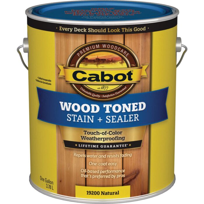 Cabot Wood Toned Stain + Sealer VOC (Natural) 1 gal