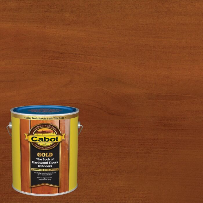 Cabot Gold Low VOC Exterior Stain (Sunlit Walnut) 1 gal