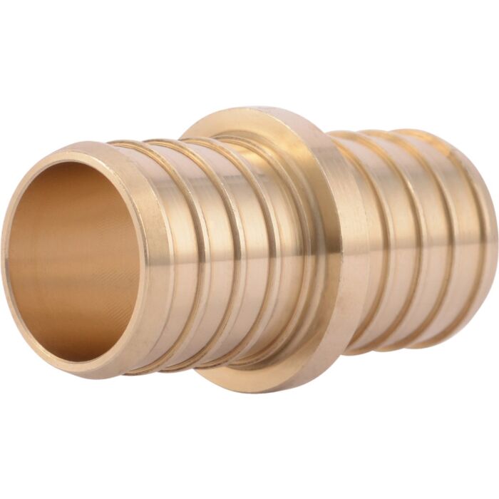SHARKBITE SharkBite Lead-Free Insert 1 In. Barb x 1 In. Barb Brass PEX Coupling
