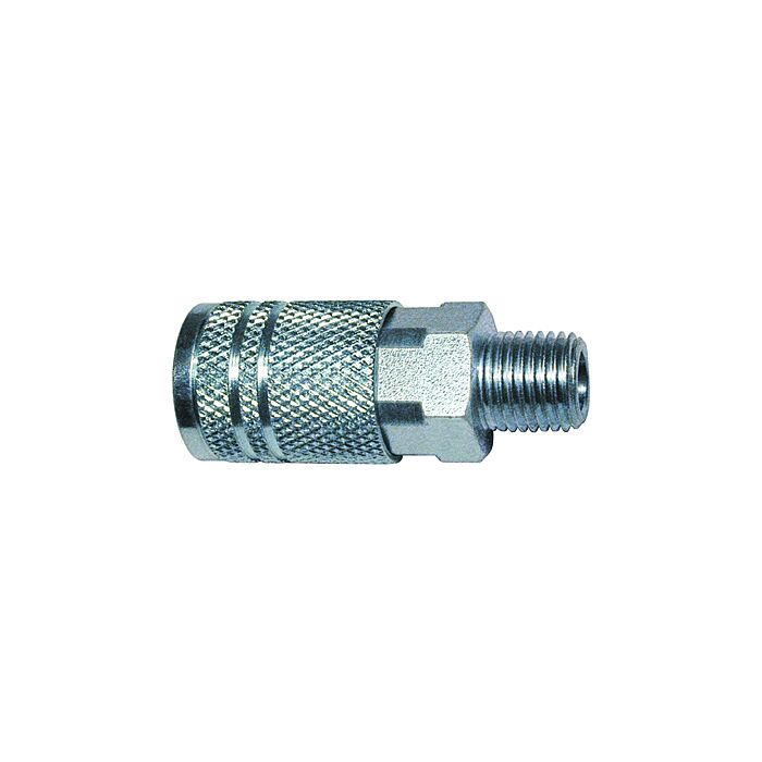 Amflo® 1/4 in Male Steel Type D Air Coupler With GD Metal