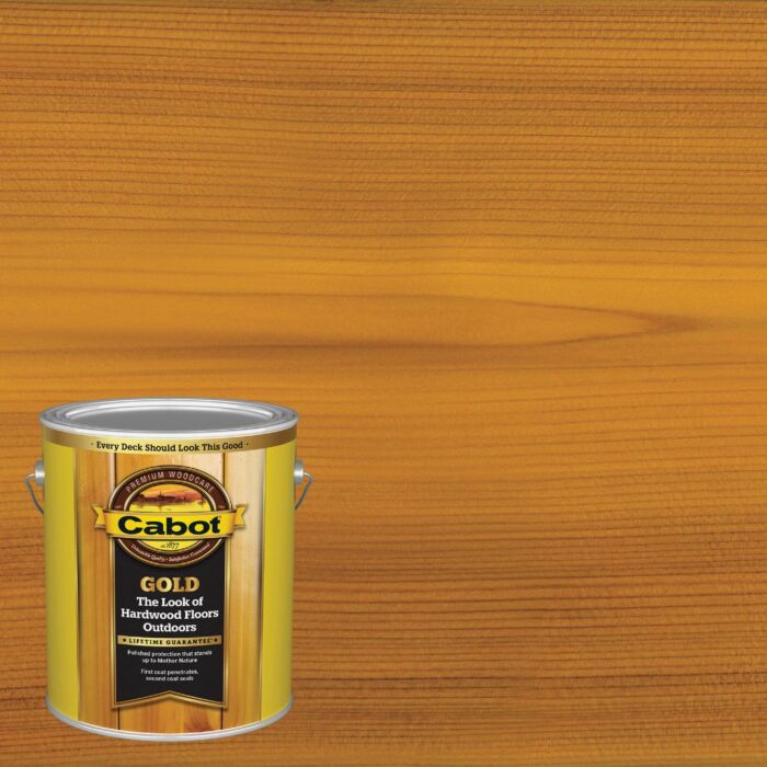 Cabot Gold Exterior Stain, 3470 Sun-Drenched Oak, 1 Gal.