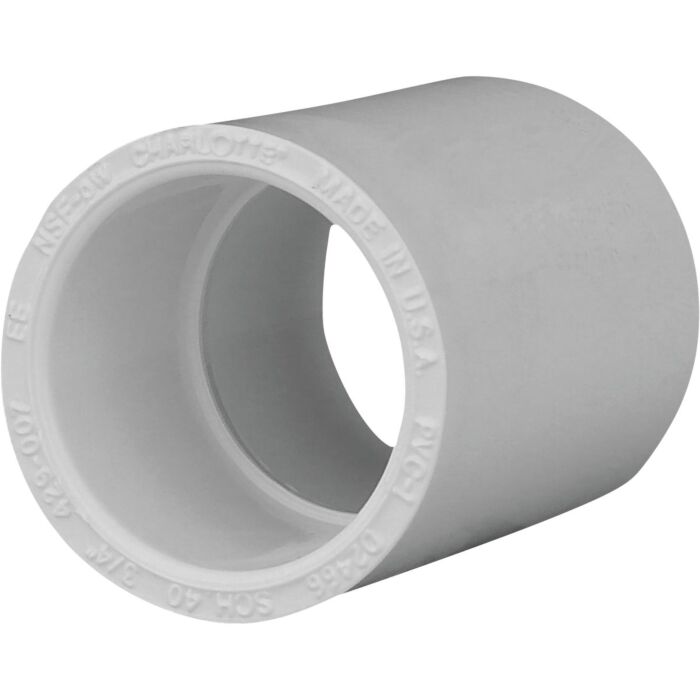 Charlotte Pipe 3/4 In. Sch. 40 PVC Coupling