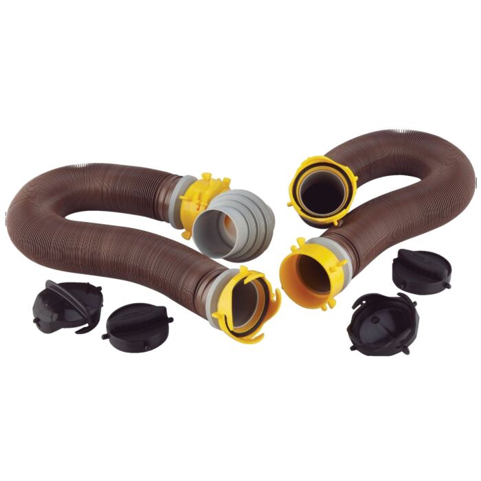 Camco Manufacturing Revolution 360 Heavy-Duty RV Sewer Hose Kit - 20 ft