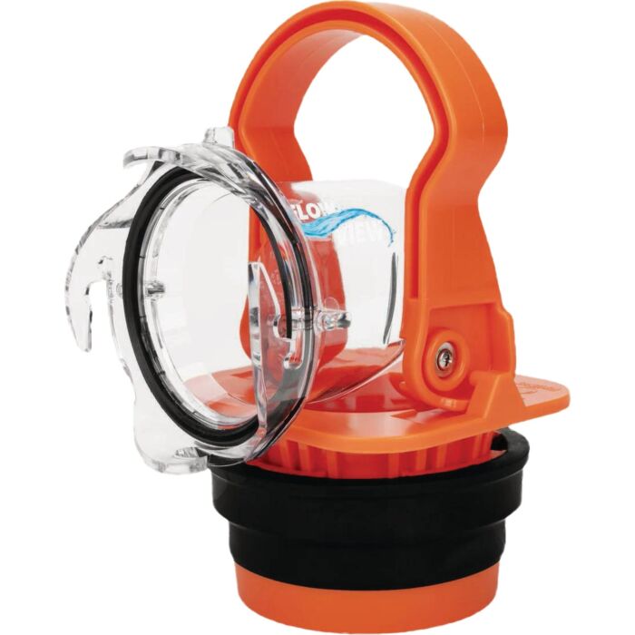 Camco Manufacturing Camco Rhino RV Sewer Adapter PRO Clear Sewer Hose Elbow with Drain Lock Adapter
