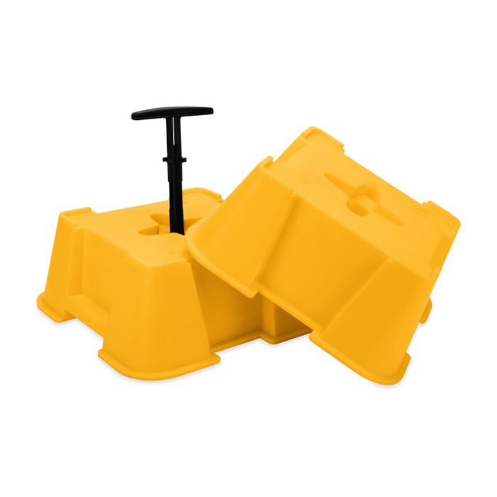 Camco Manufacturing Camco FasTen RV Leveling Big Blocks with T-Handle (2-Pack)
