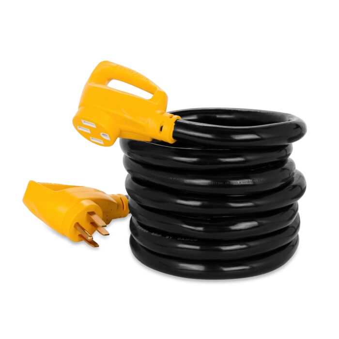 Camco Manufacturing Camco Power Grip 15 Ft. 50A 125/250V Heavy-Duty RV Extension Cord