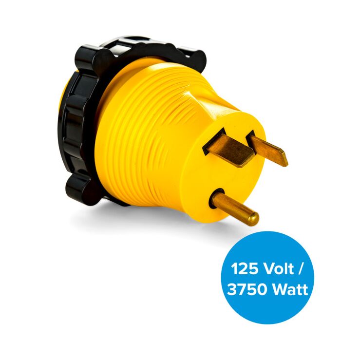 Camco Manufacturing Camco 30A-30A RV Locking PowerGrip Adapter