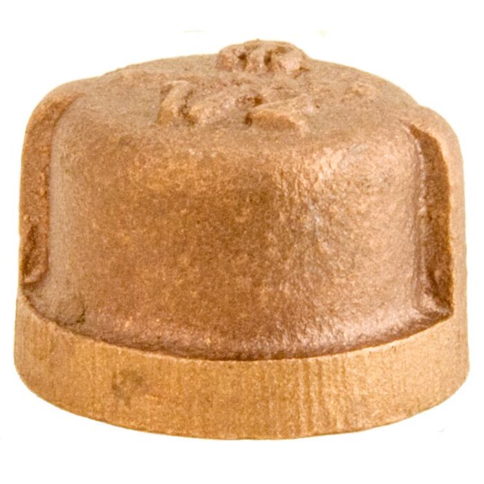 Anderson Metals Red Brass Threaded Pipe Cap - 1/2 in.