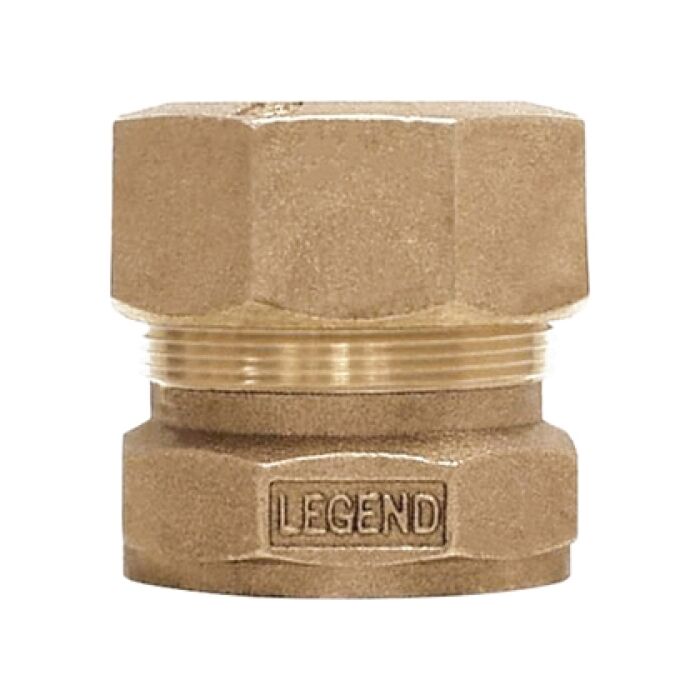 Legend Valve 1 in. Water Service CTS Ring Compression x FNPT Adapter (Bronze)