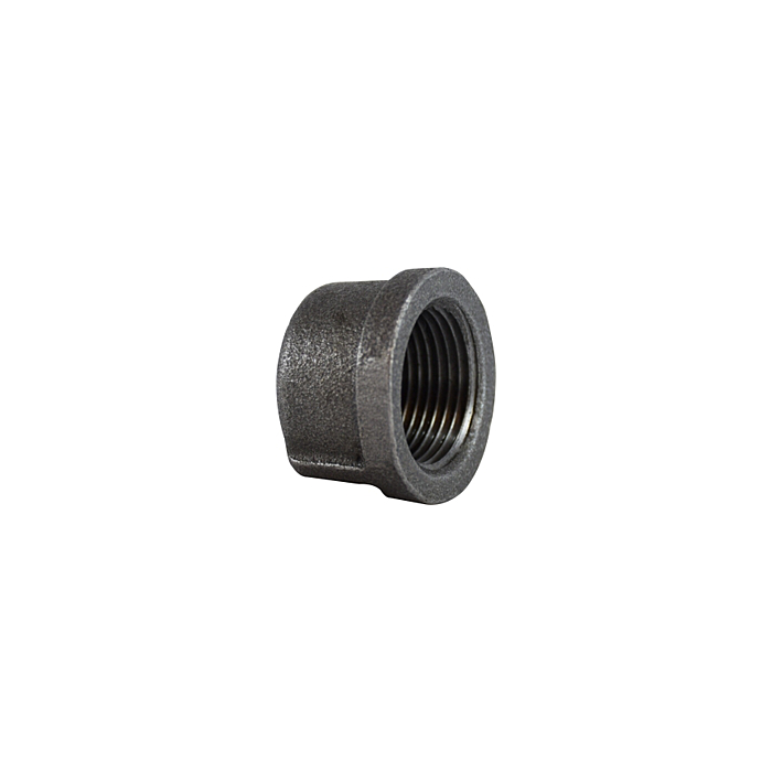 Malleable Black Iron Cap - 2-1/2 in.