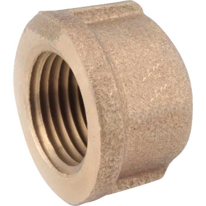 Anderson Metals Red Brass Threaded Pipe Cap - 3/8 in.