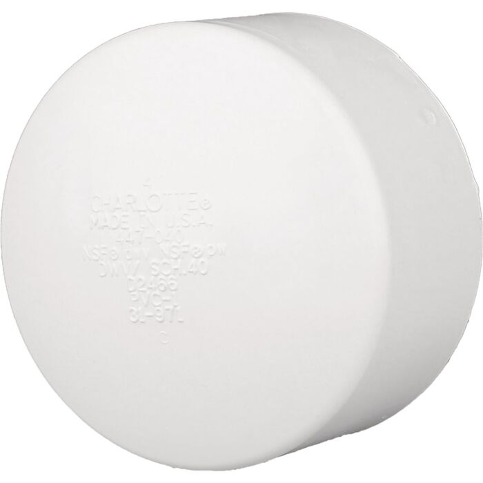Boshart Industries 6" SLIP CAP - SCHEDULE 40 PVC