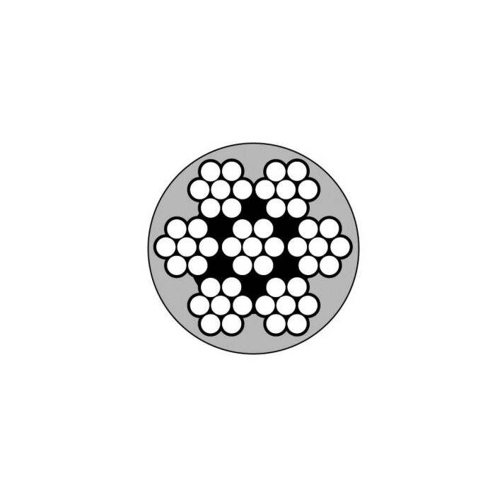 1/16 - 3/32 in. 480 lb 7x7 Aircraft Cable - 1000 ft