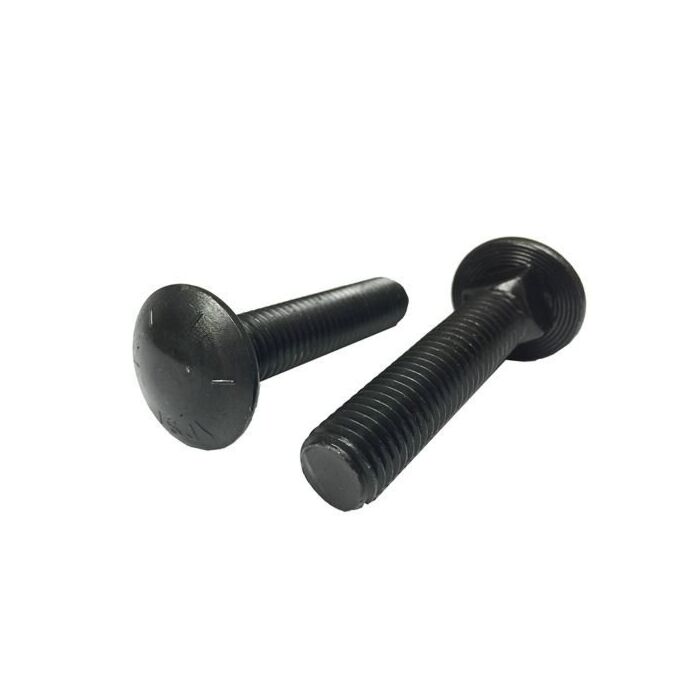 1/2"-13 x 2-1/2" Carriage Bolt, Coarse Thread, Zinc 