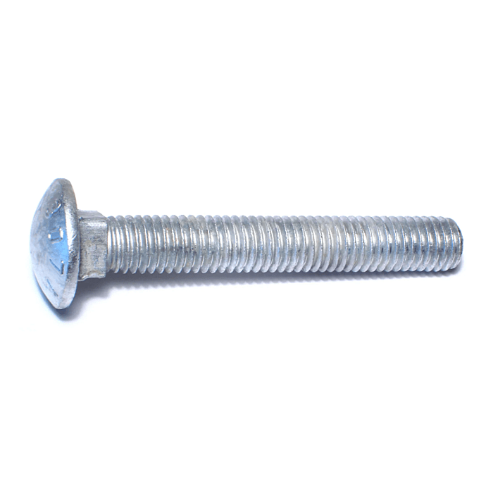 HDG Grade 2 Steel Coarse Carriage Bolt - 1/2-13 x 3-1/2 in.