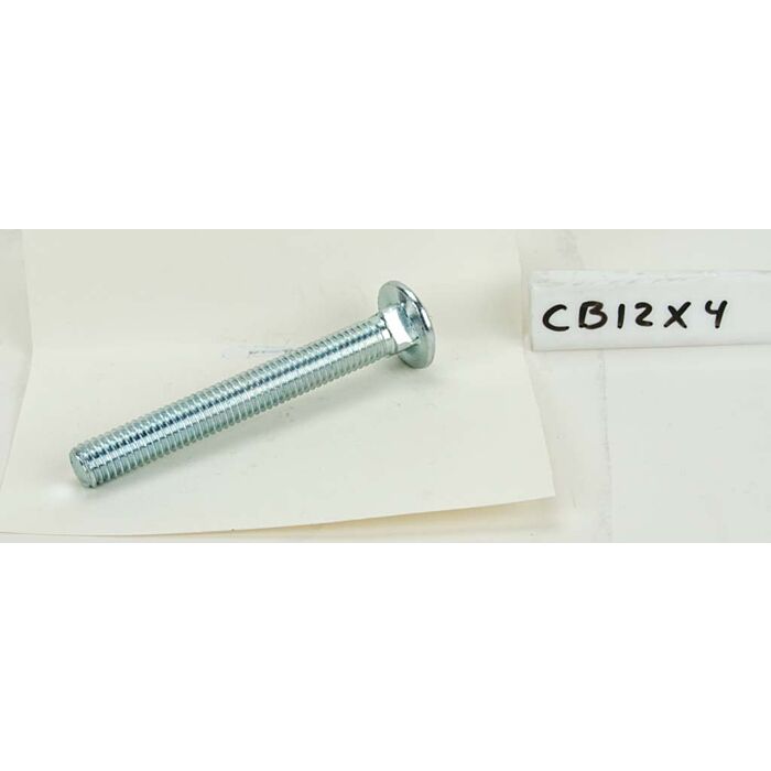 5/8"-11 x 6" Carriage Bolt, Coarse Thread, Zinc 