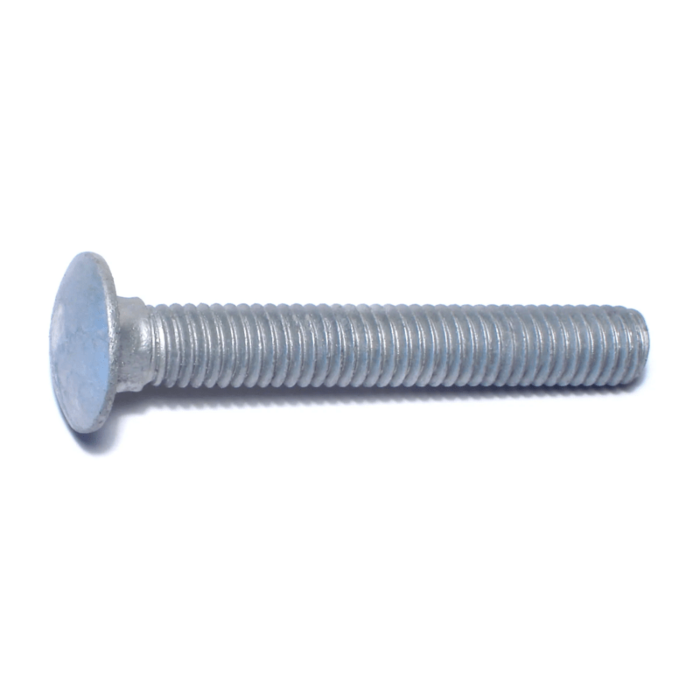 3/8"-16 x 2-1/2" Carriage Bolt, Coarse Thread, Galvanized 