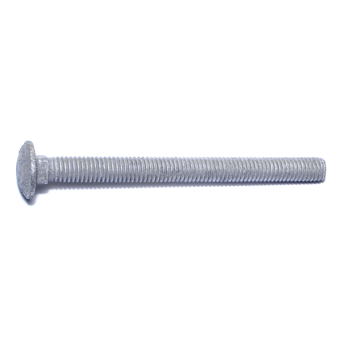 3/8"-16 x 4-1/2" Carriage Bolt, Coarse Thread, Galvanized 