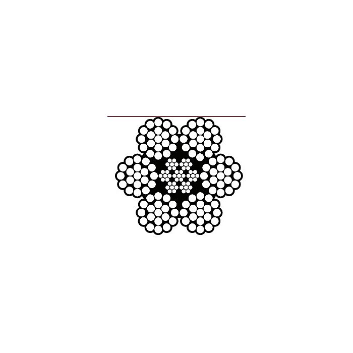 5/8 in. 37000 lb 6x19 Wire Rope - 500 ft