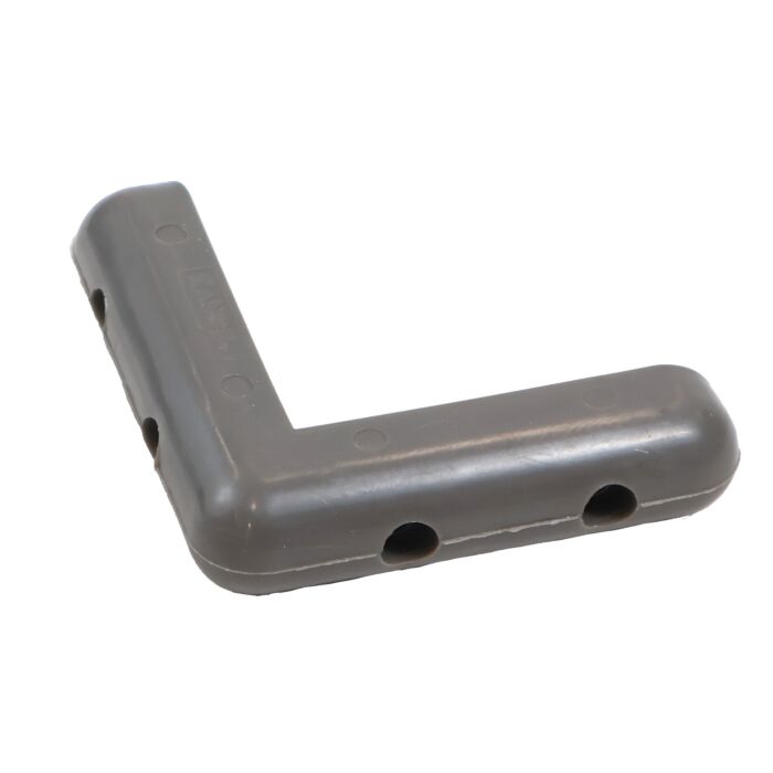World Casters & Equipment Manufacturing 4 x 4 in Gray Corner Bumper