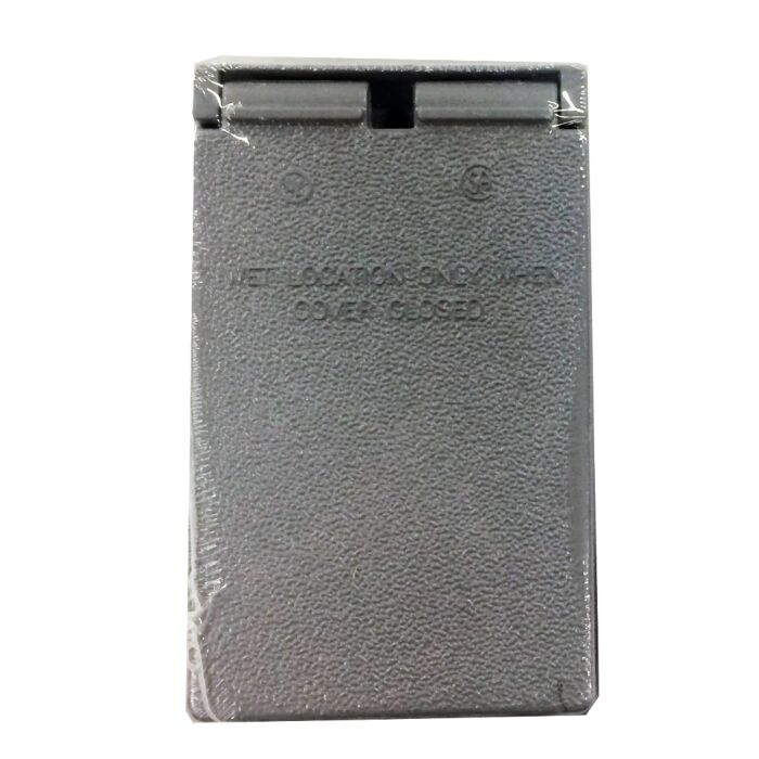 BWF® 4-9/16 in 2-13/16 in Die-Cast Metal Power Outlet Cover