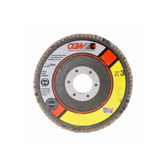 CGW Z3® 2 - 3" Mini Flap Discs - Zirconia, Roll On - Size 2 - Grit 36