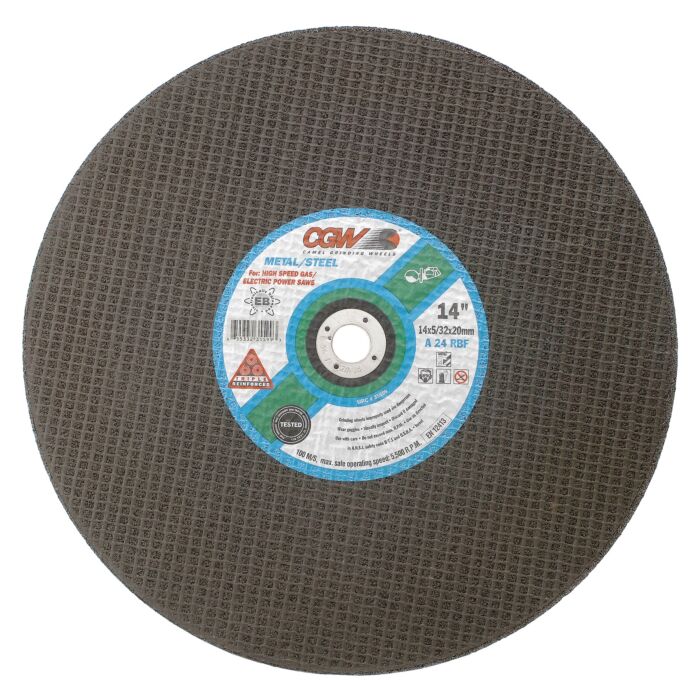 CGW A24-R-BF Type 1 12 in 5/32 in General Purpose Cut-Off Wheel