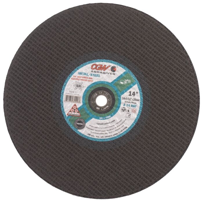 CGW A24-R-BF TR Type 1 14 in 5/32 in General Purpose Cut-Off Wheel