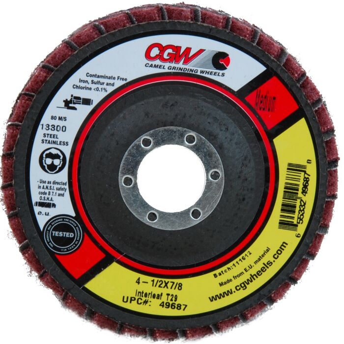 CGW 4-1/2 in 7/8 in Type 29 Interleaf Flap Disc