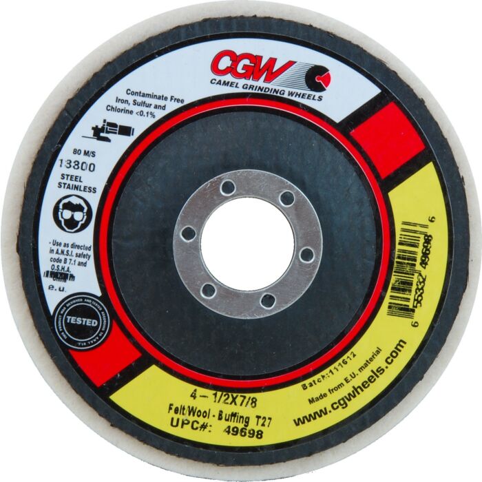 CGW 4-1/2 in 7/8 in Type 27 Flap Disc