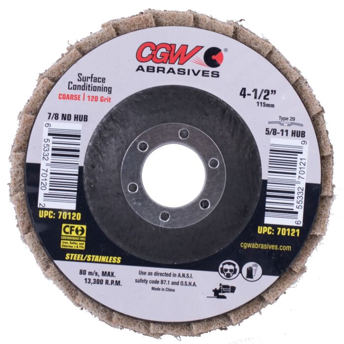 CGW 4-1/2 in 7/8 in Coarse Type 29 Flap Disc