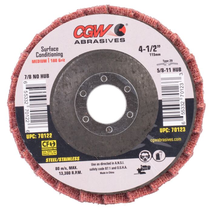 CGW 4-1/2 in 7/8 in Very Fine Type 29 Flap Disc
