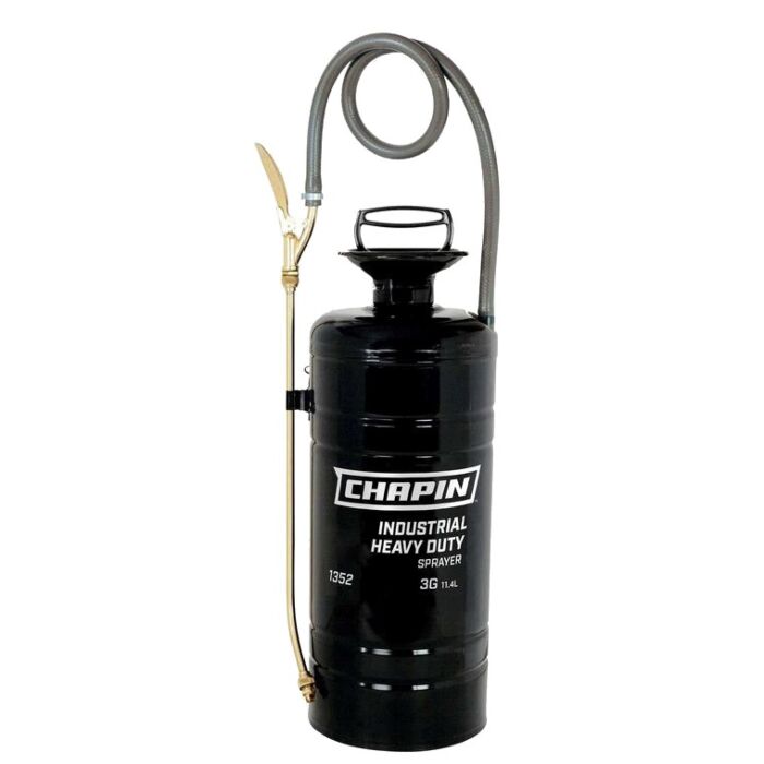 Chapin 1352 Compression Sprayer, 3 gal Tank, Steel Tank, 36 in L Hose