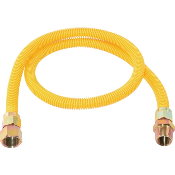 EASTMAN Coated SS Gas Connector (FxF) 5/8 in. OD x 48 in.