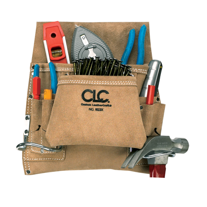 CLC 8 Pocket Carpenter's Nail & Tool  Bag
