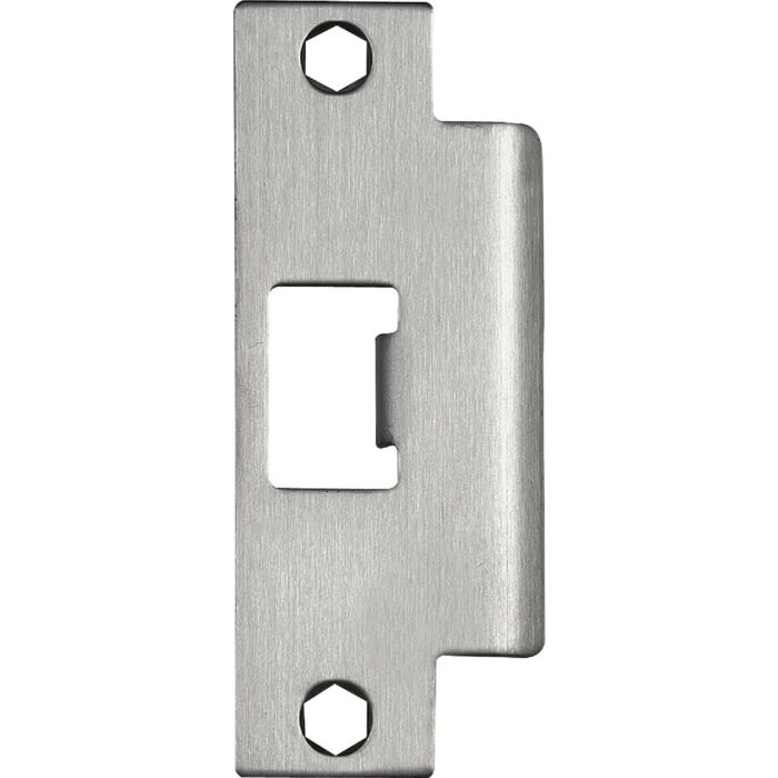 Tell Stainless Steel 1-1/4 in. ASA Strike Plate (Satin Silver)
