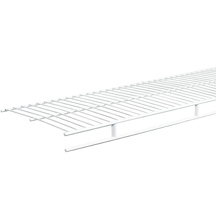 Closetmaid Ventilated Wire Shelf & Rod (White) 12 in. x 6 ft