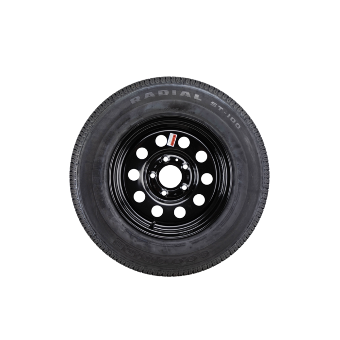 Combo Black Mod Wheel with 205/75R15 Radial Tire, 5 lug x 5 in.  