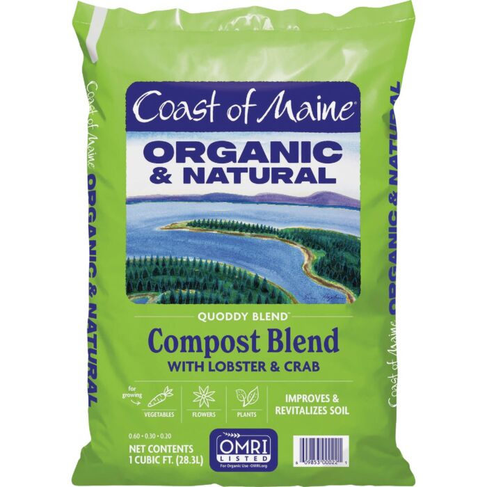 Coast of Maine Quoddy Blend 1 Cu. Ft. 26 Lb. Organic & Natural Compost