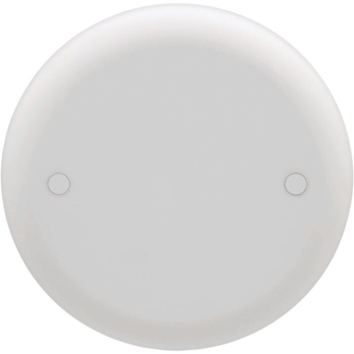 Carlon 4 In. Blank White Round Ceiling Box Cover