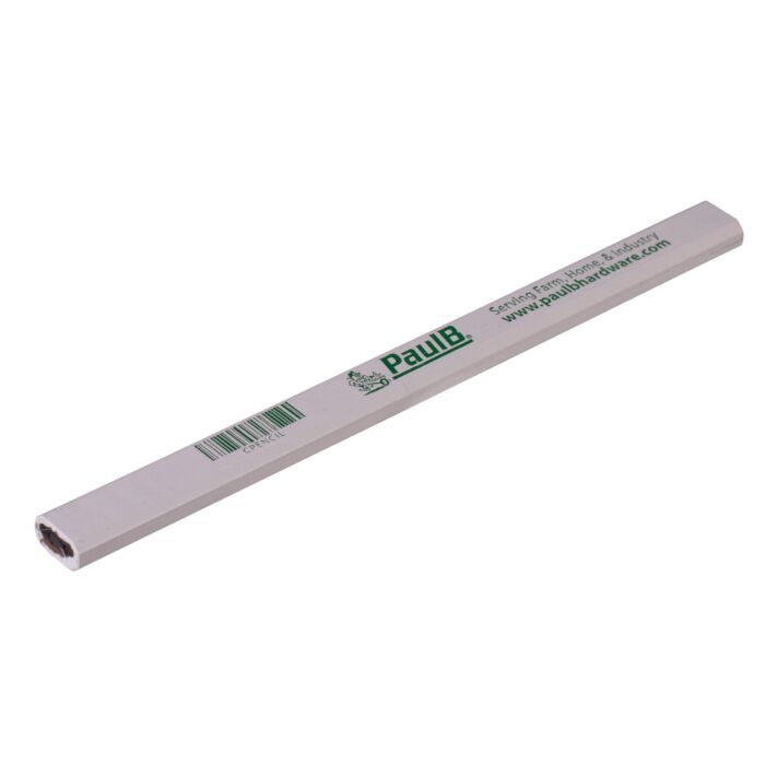 PaulB 7 in Black/Red Wood Flat Carpenter Pencil