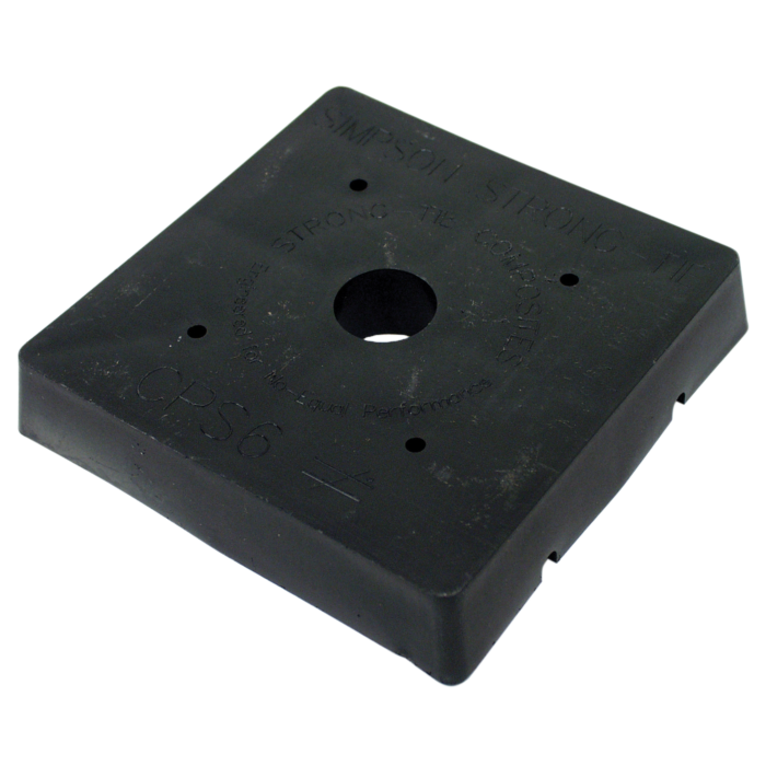 Simpson Strong-Tie Composite-Plastic Standoff Post Base for 6x6